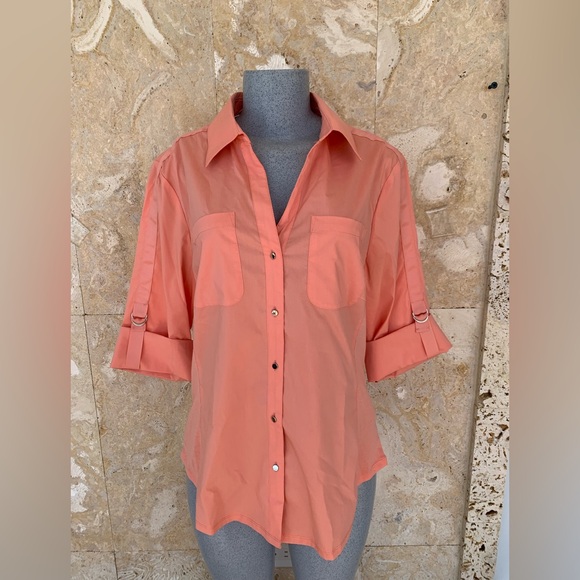Zac & Rachel Peach Button-Down Shirt - Picture 13 of 13
